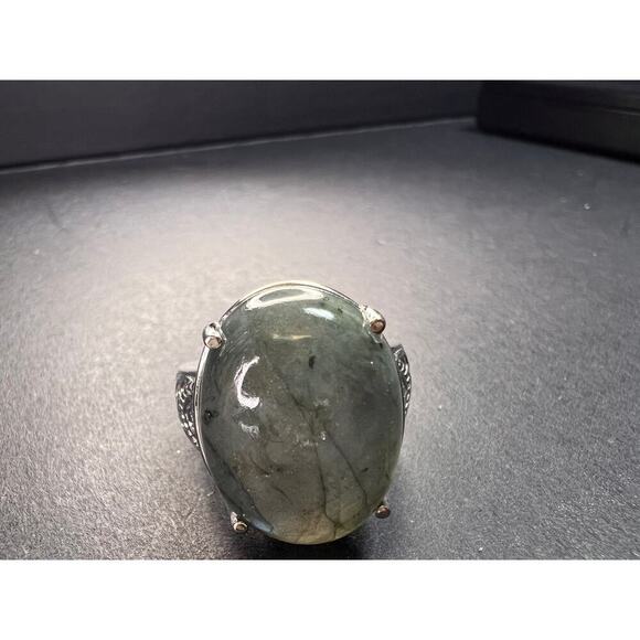 NEW Labradorite stainless steel ring size 7 - Picture 15 of 16